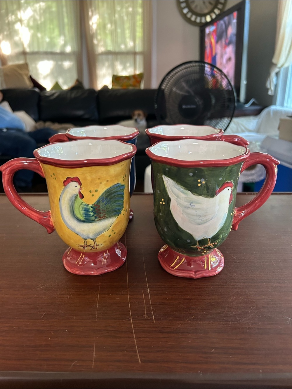 NWT certified international set of 4 mugs, designed by Susan Winget, 16 oz.